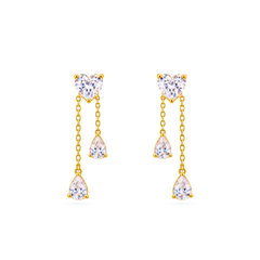 Roselle Heart Earrings