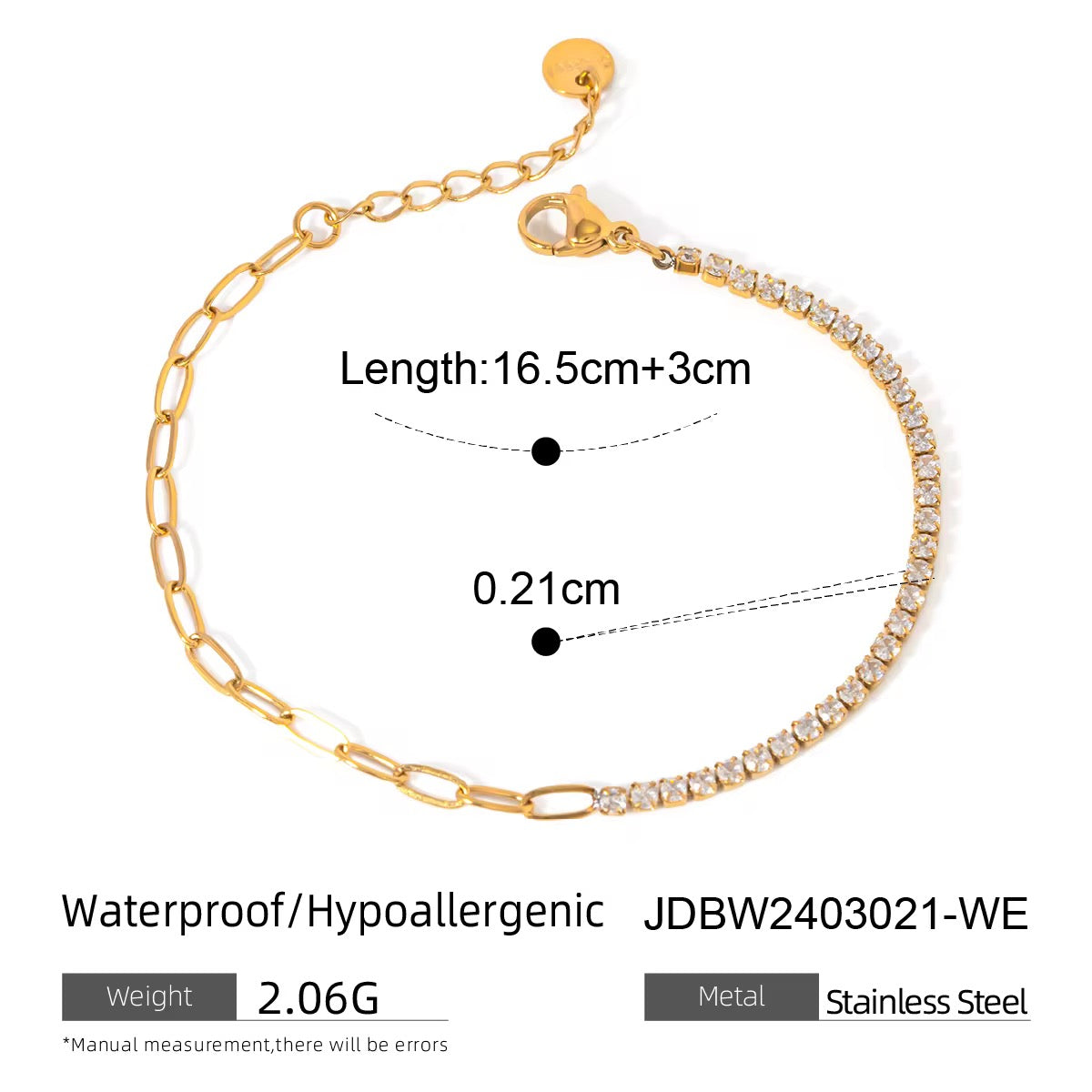 Link Tennis Bracelet