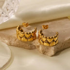 Dome Heart Earrings