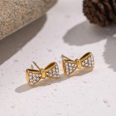Luxe Bow Studs