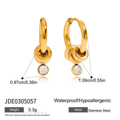 Halo Drop Hoops