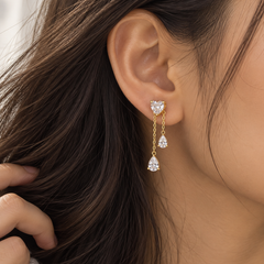 Roselle Heart Earrings