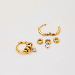 Halo Drop Hoops