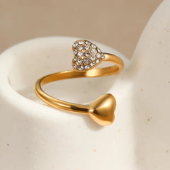Twin Heart Ring