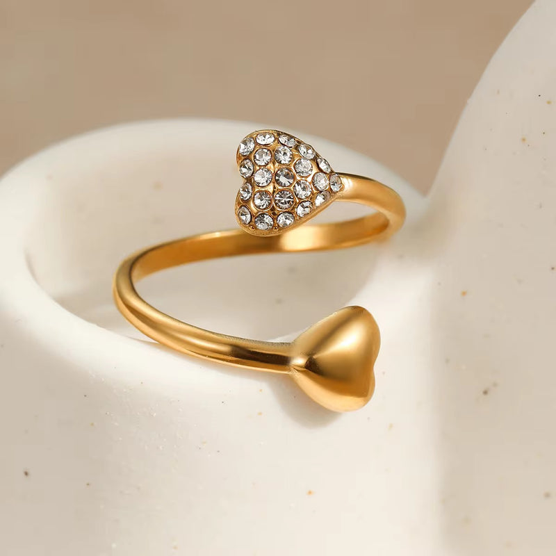 Twin Heart Ring