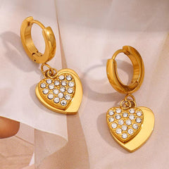 Heart Stack Earrings