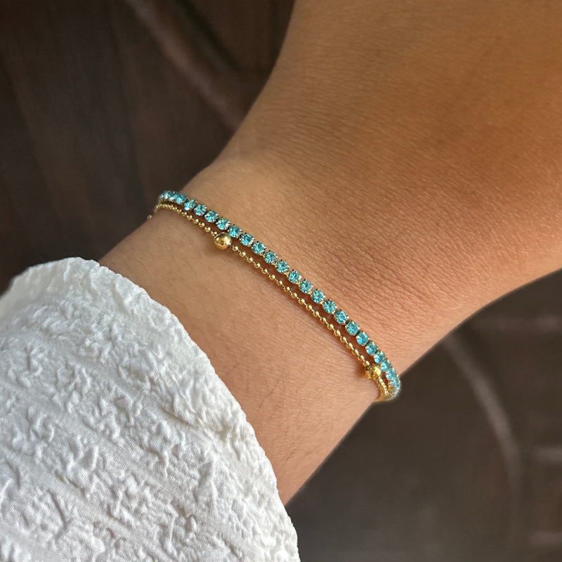 Ocean Mist Tennis Bracelet