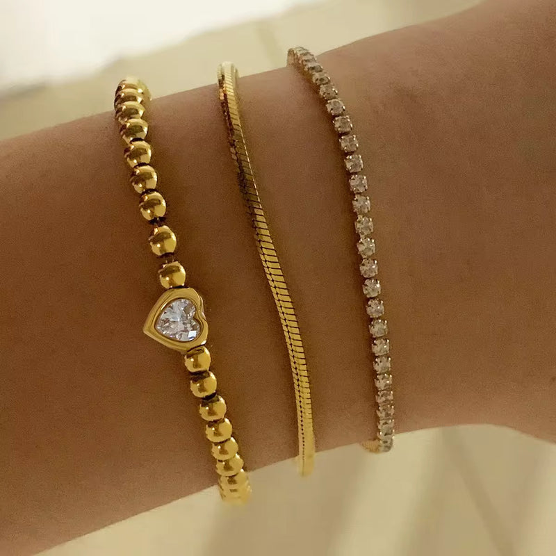 Heart-Bead Bracelet