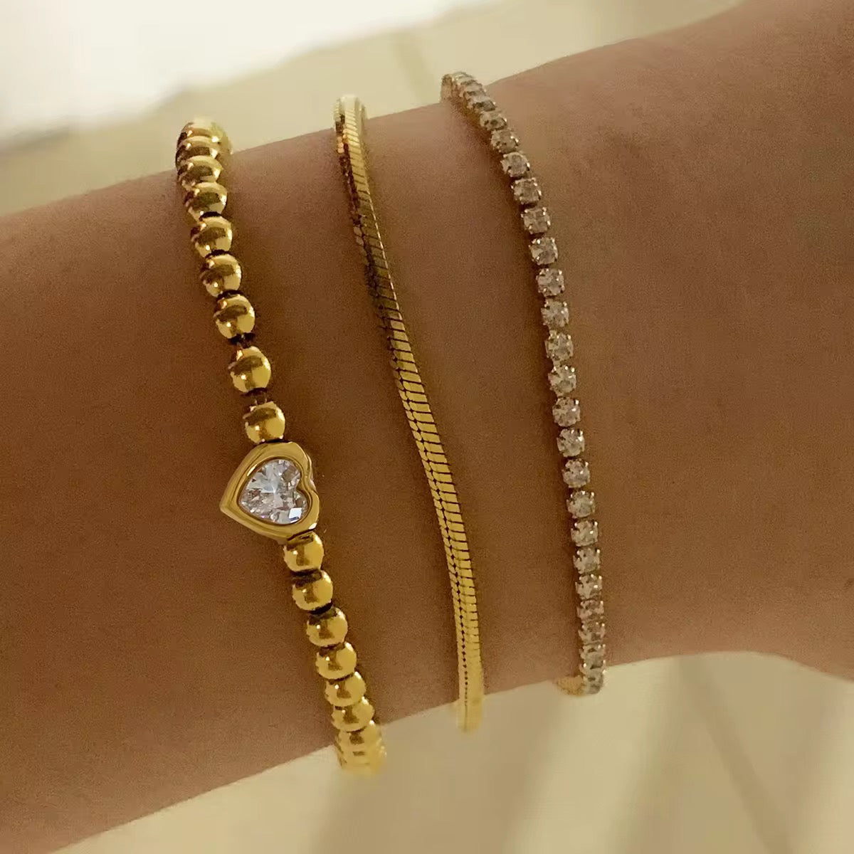 Heart-Bead Bracelet