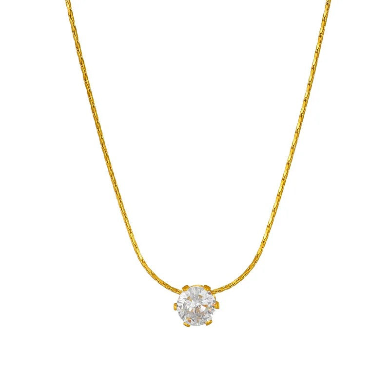 Jade Solitaire Necklace