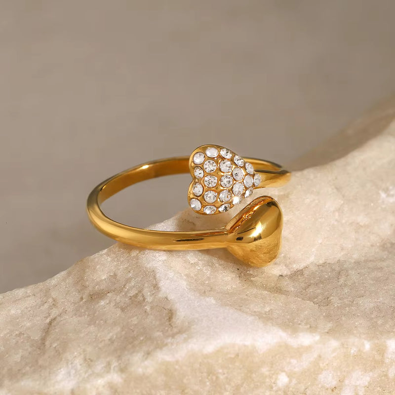 Twin Heart Ring