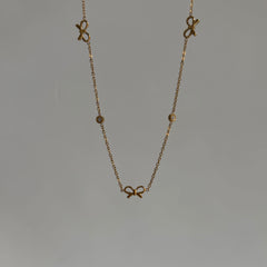 Bow Drip Necklace