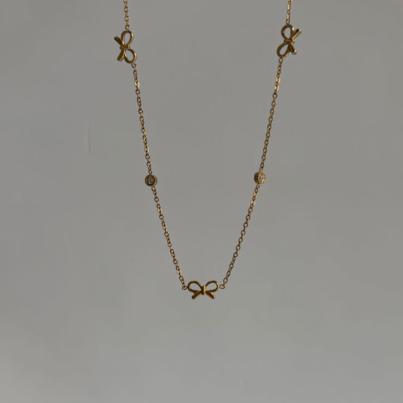 Bow Drip Necklace