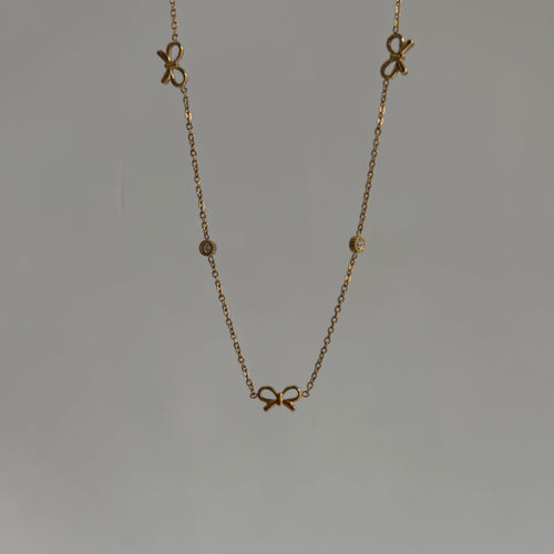 Bow Drip Necklace