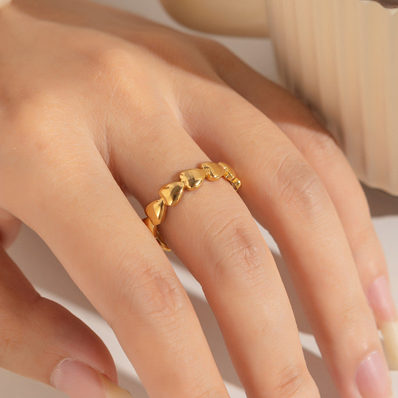 Hearts Halo Ring