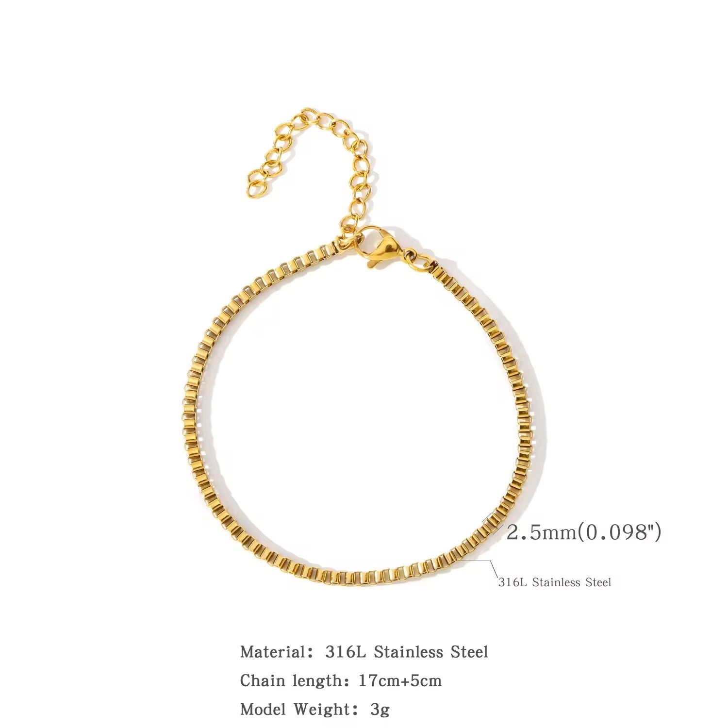 Boxy Chain Bracelet
