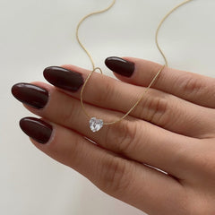 Heart Solitaire Necklace