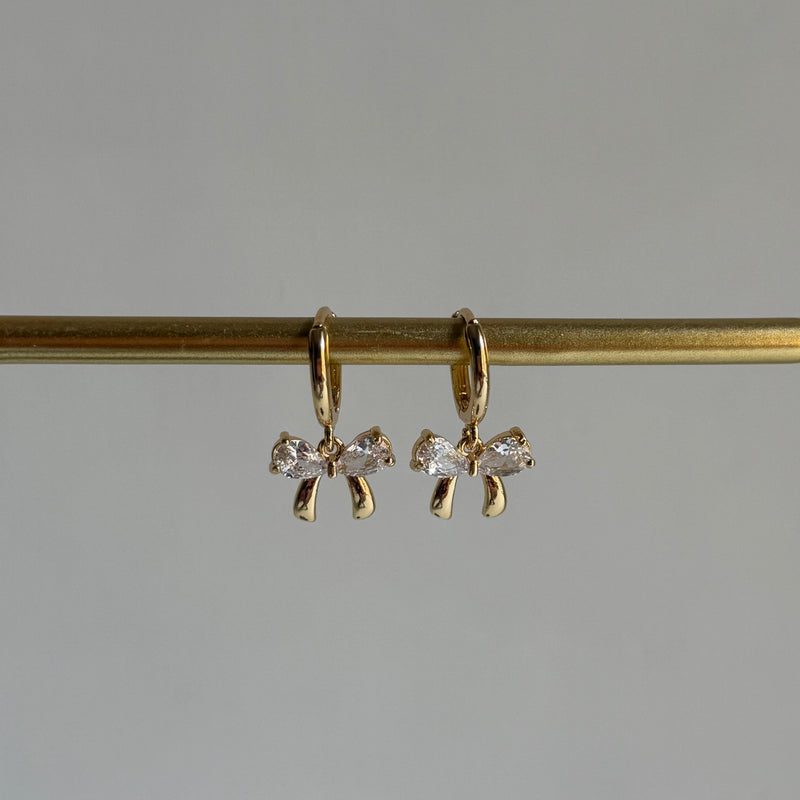 Crystal Bow Earrings