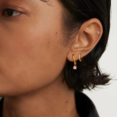 Crystal Pop Stack Earrings(SET OF 3)