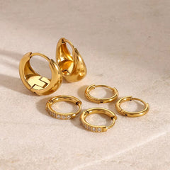 Everyday Hoops Stack Earrings(SET OF 3)