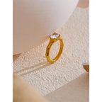 Ovaly Solitaire Ring