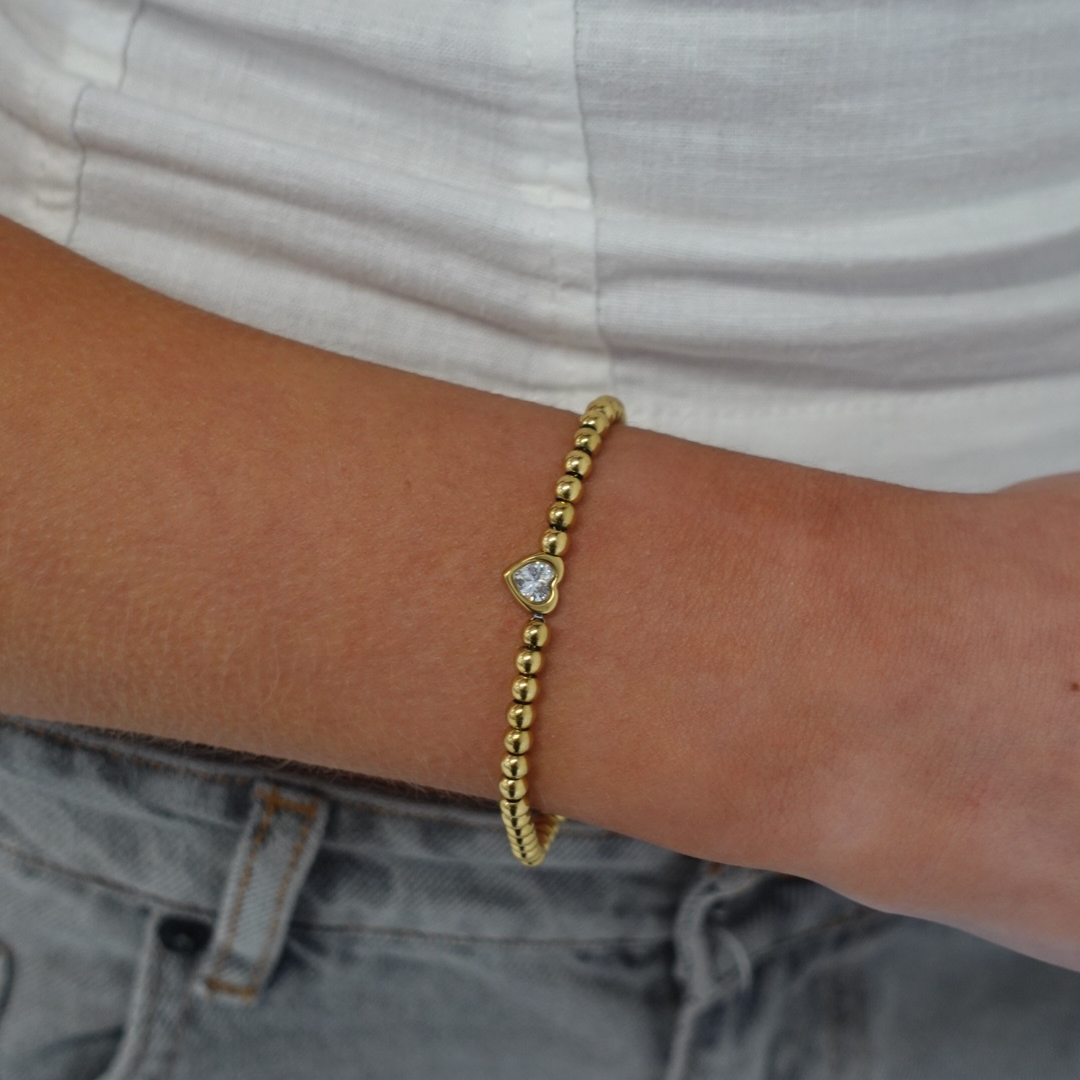 Heart-Bead Bracelet