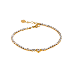 Heart-tennis Bracelet