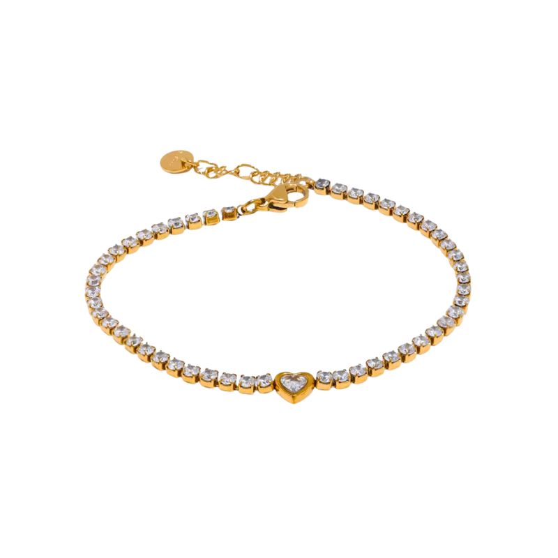 Heart-tennis Bracelet