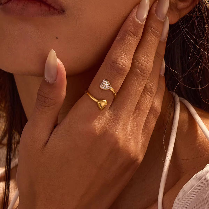 Twin Heart Ring