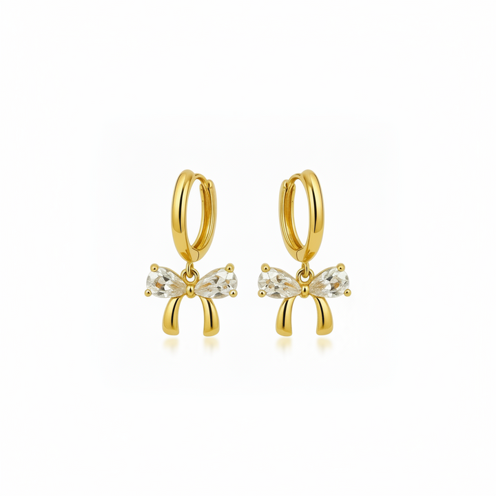 Crystal Bow Earrings