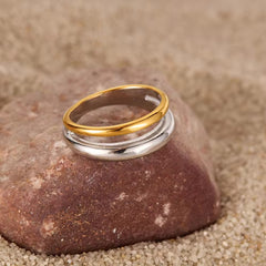Ribbed Mix Ring