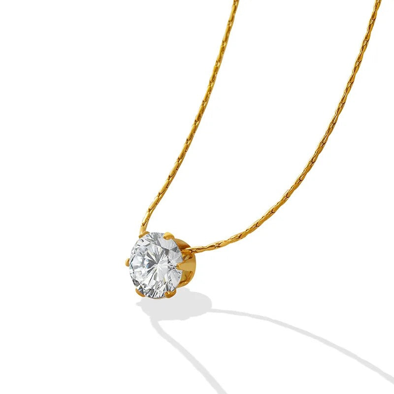 Jade Solitaire Necklace