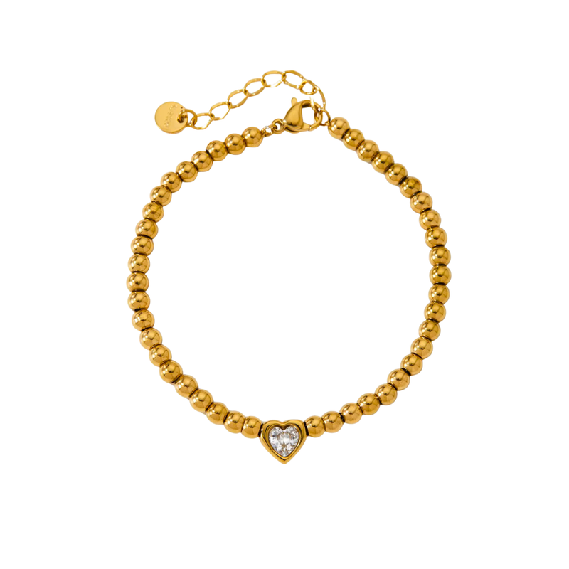 Heart-Bead Bracelet