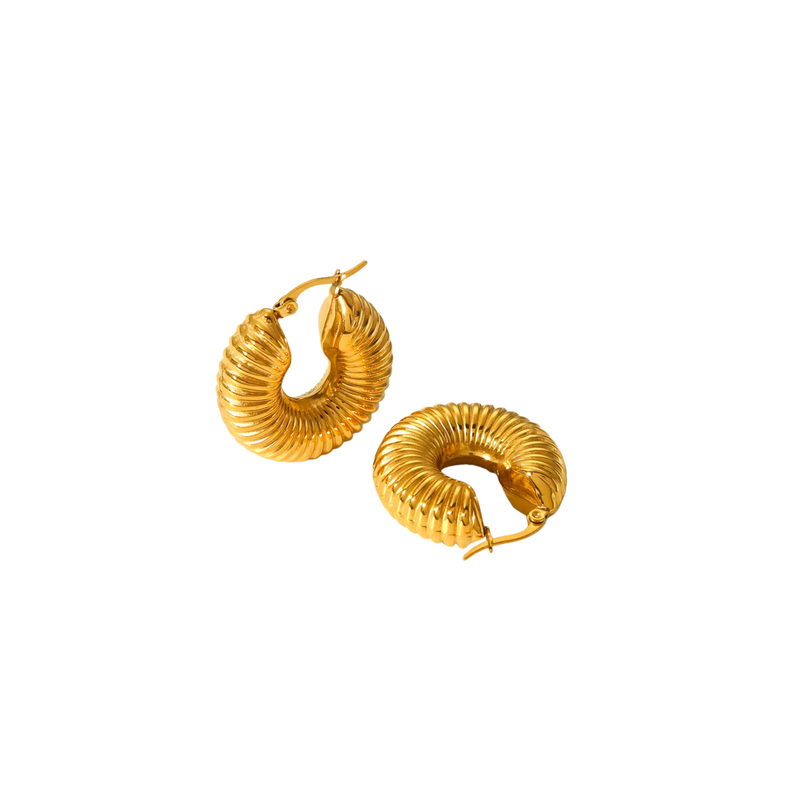 Chunky Spiral Earrings