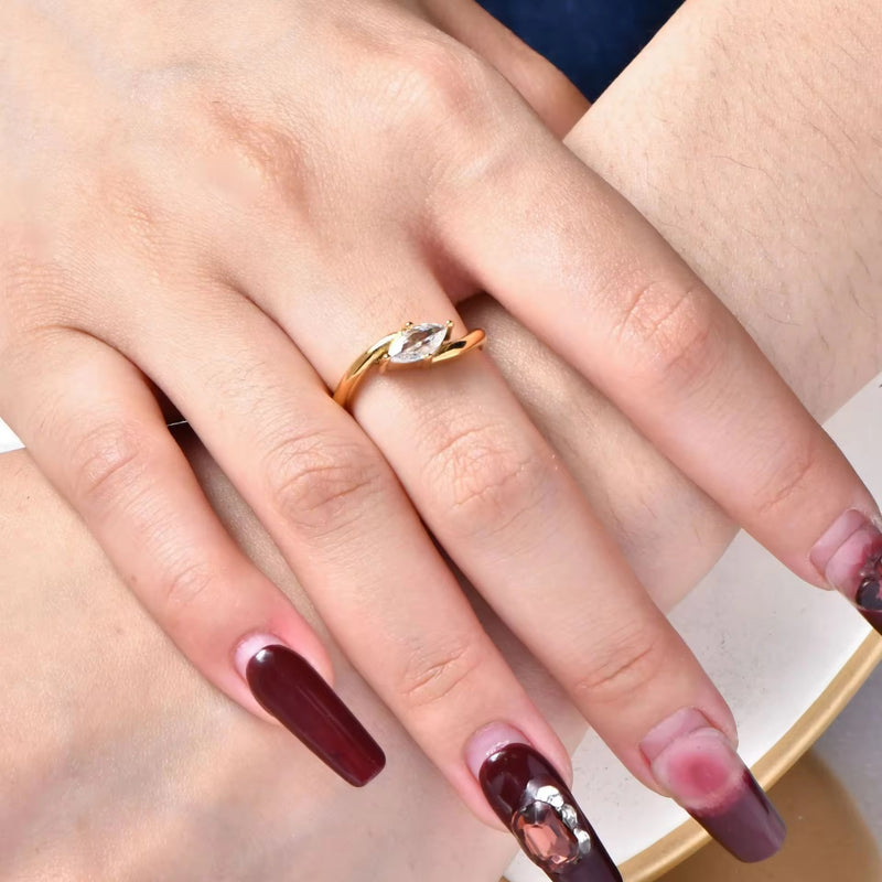 Diadem Solitaire Ring