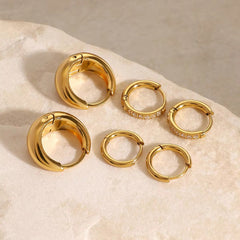 Everyday Hoops Stack Earrings(SET OF 3)