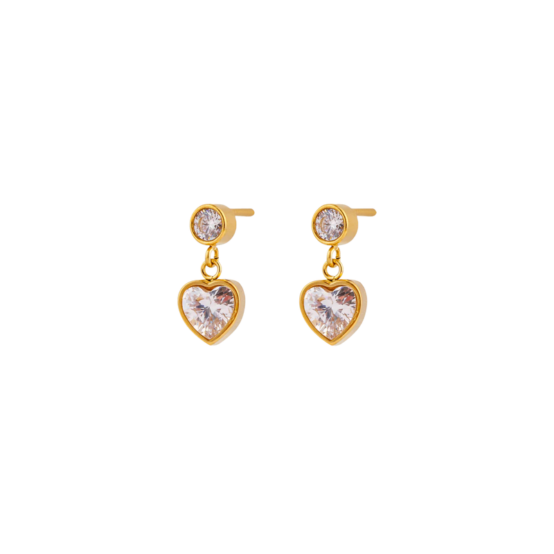 Petite Heart Studs