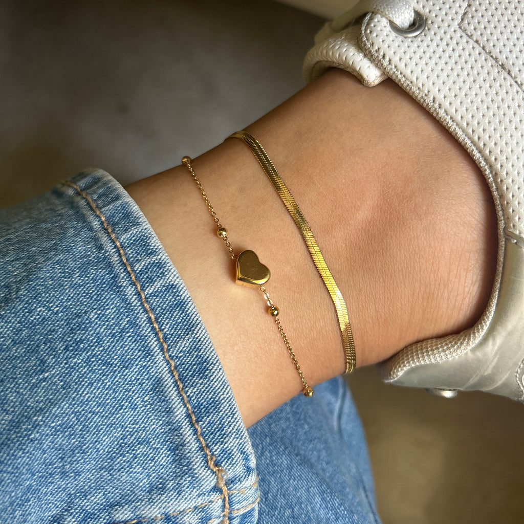 Heart Beaded Anklet