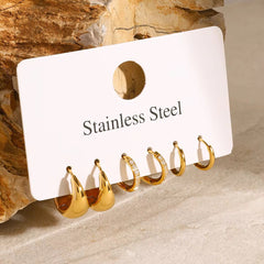Everyday Hoops Stack Earrings(SET OF 3)