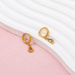 Solitaire Drop Earrings