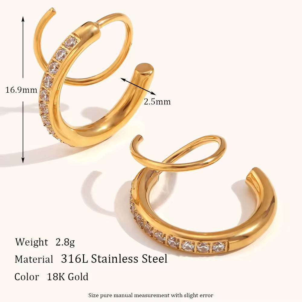 Twilight Twist Hoops