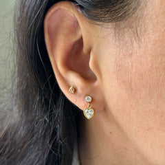 Petite Heart Studs