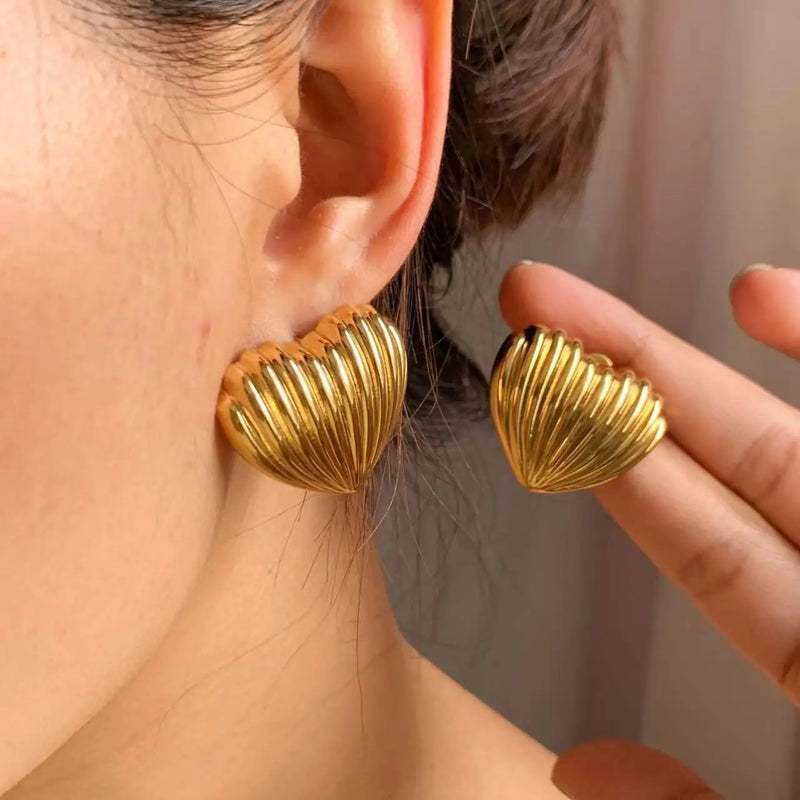 Heart-shell Earrings