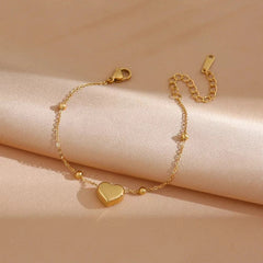 Heart Beaded Anklet