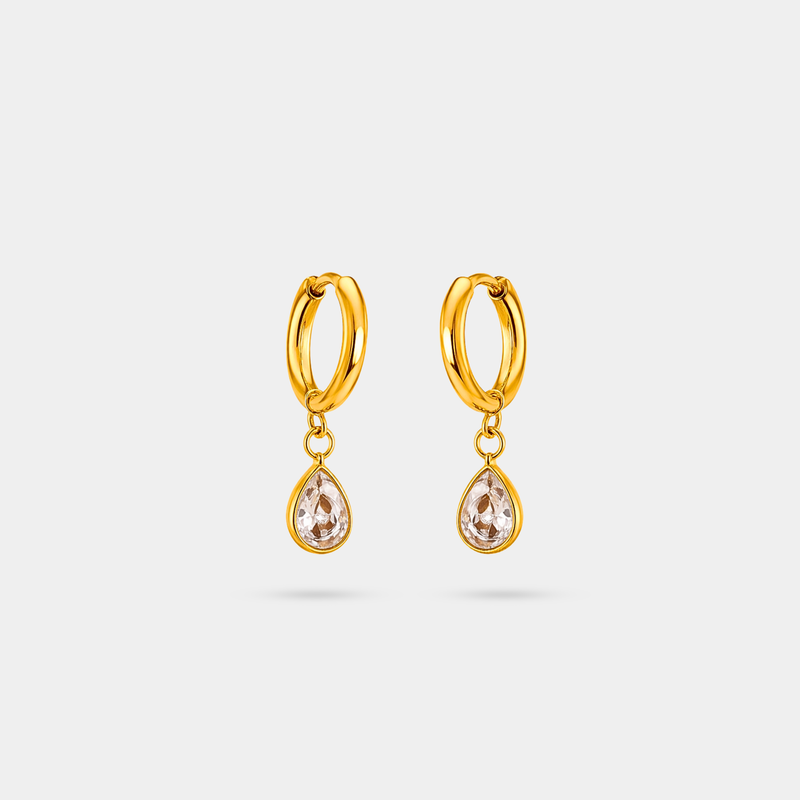 Solitaire Drop Earrings