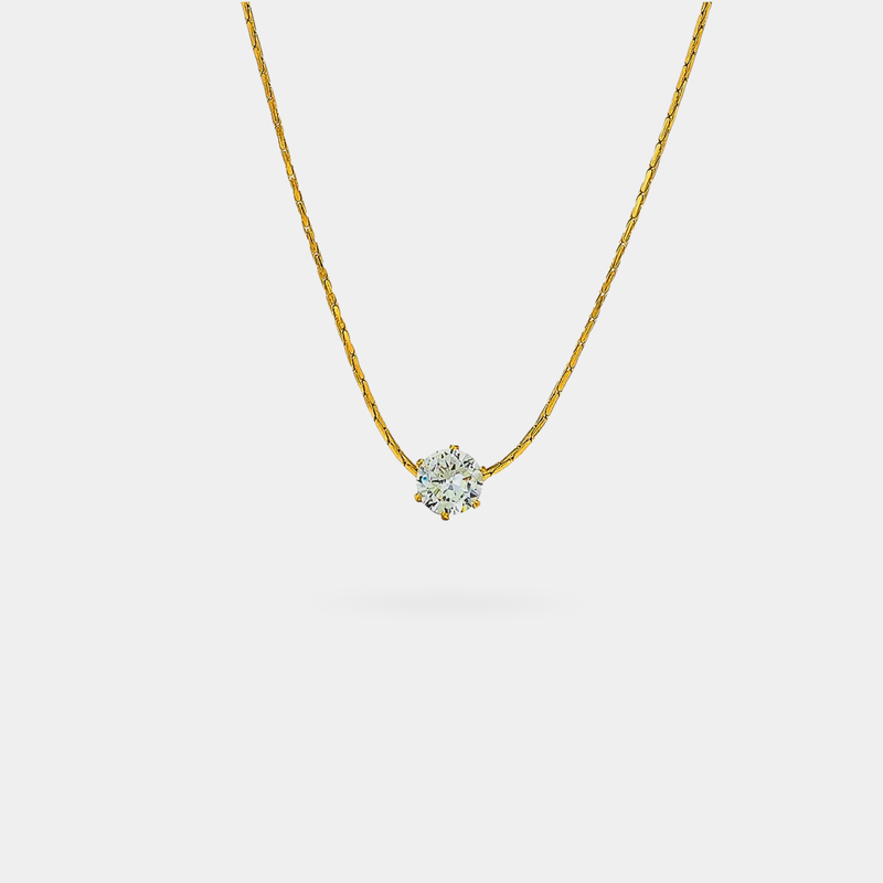 Jade Solitaire Necklace