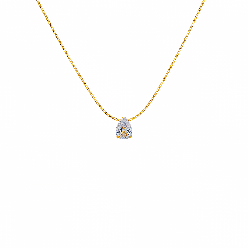 Droplet Solitaire Necklace