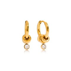 Halo Drop Hoops